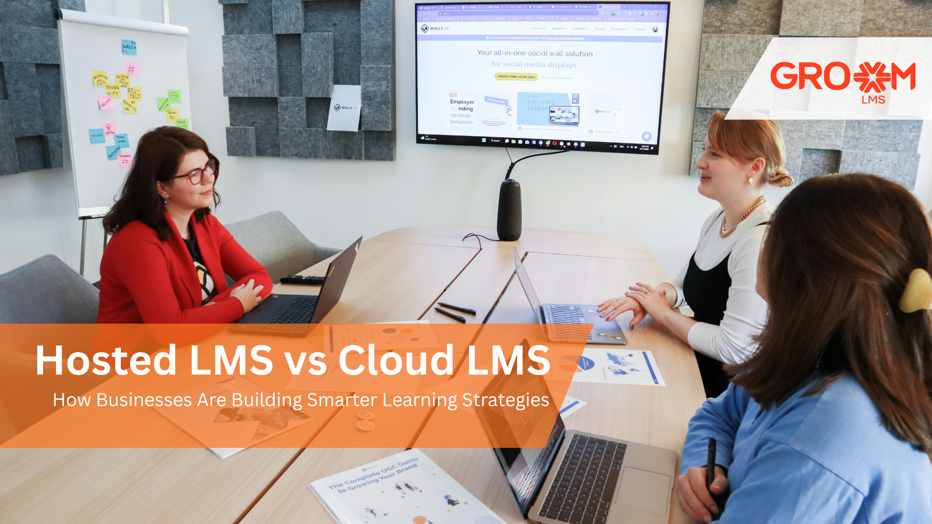 Hosted LMS vs Cloud LMS comparison showing businesses choosing a smarter learning management system for scalable employee training.