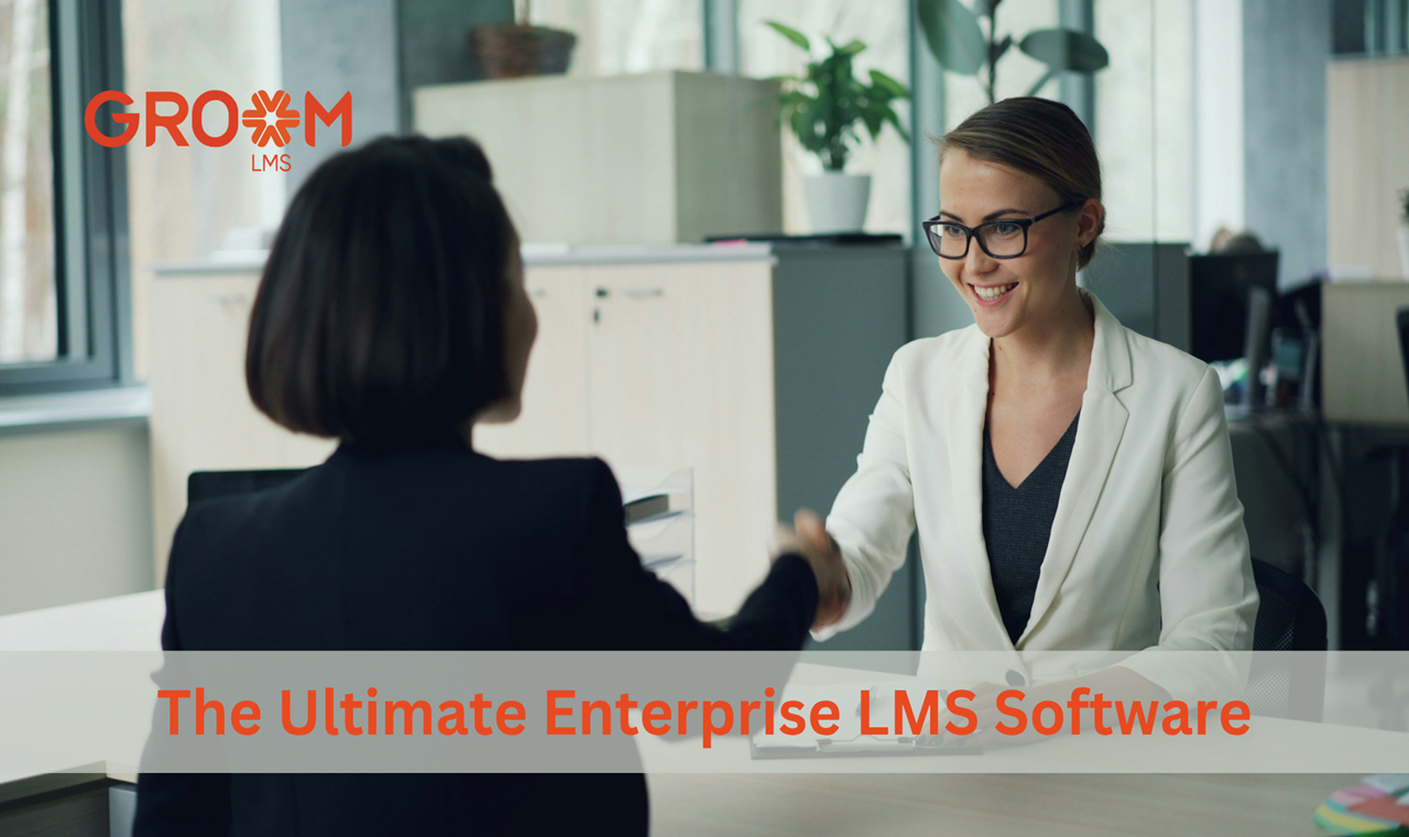 The ultimate enterprise LMS software for scalable employee training and development with GroomLMS