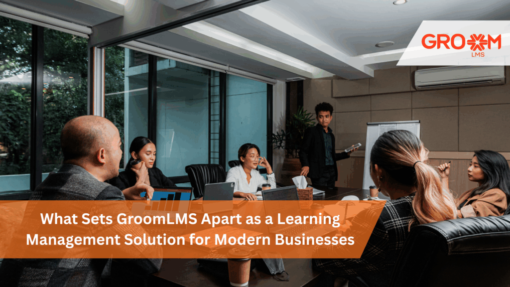 GroomLMS learning management solution dashboard