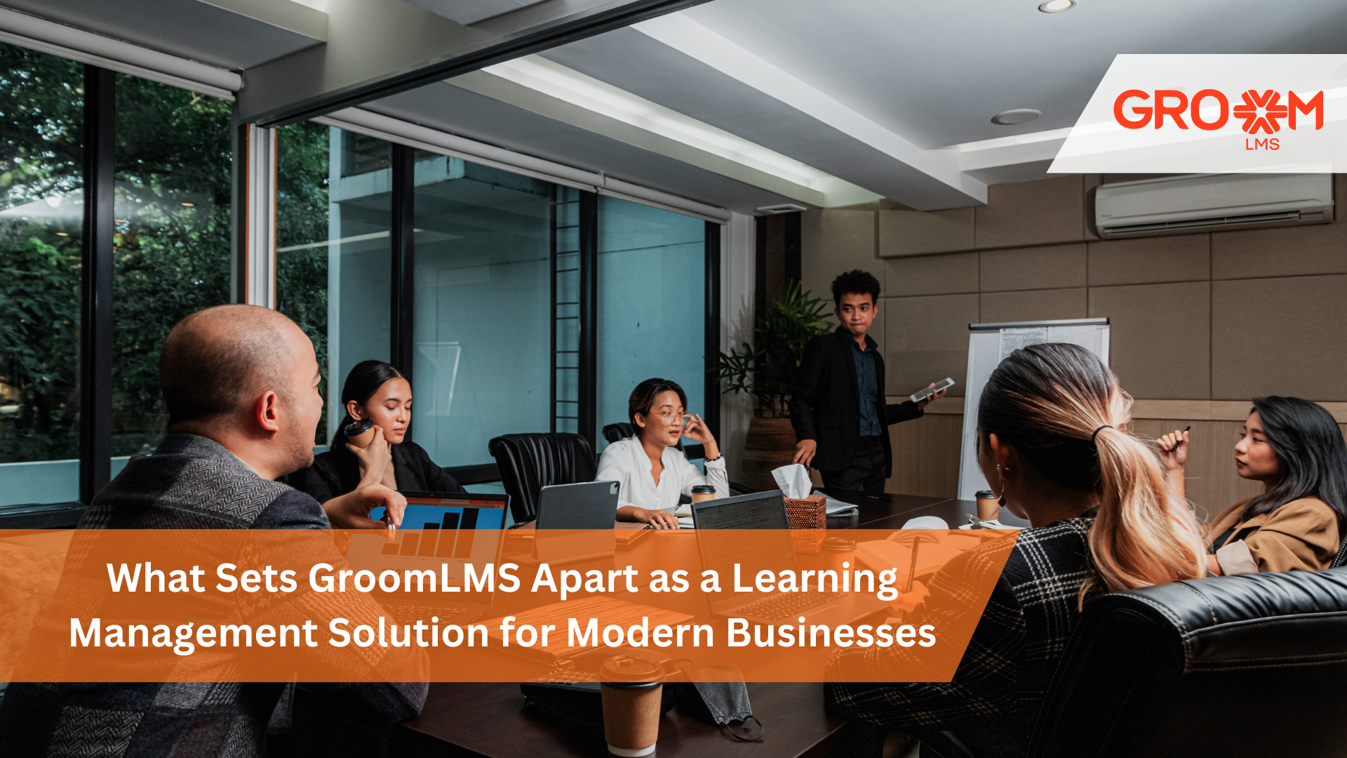 GroomLMS learning management solution dashboard