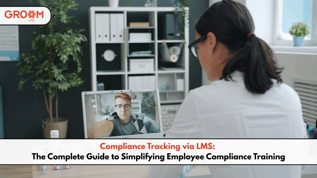 Employee compliance training managed through an LMS with virtual learning.