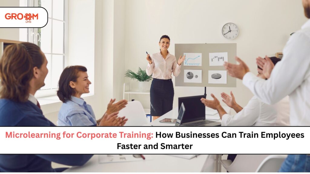 Microlearning for corporate training with employees learning through digital modules
