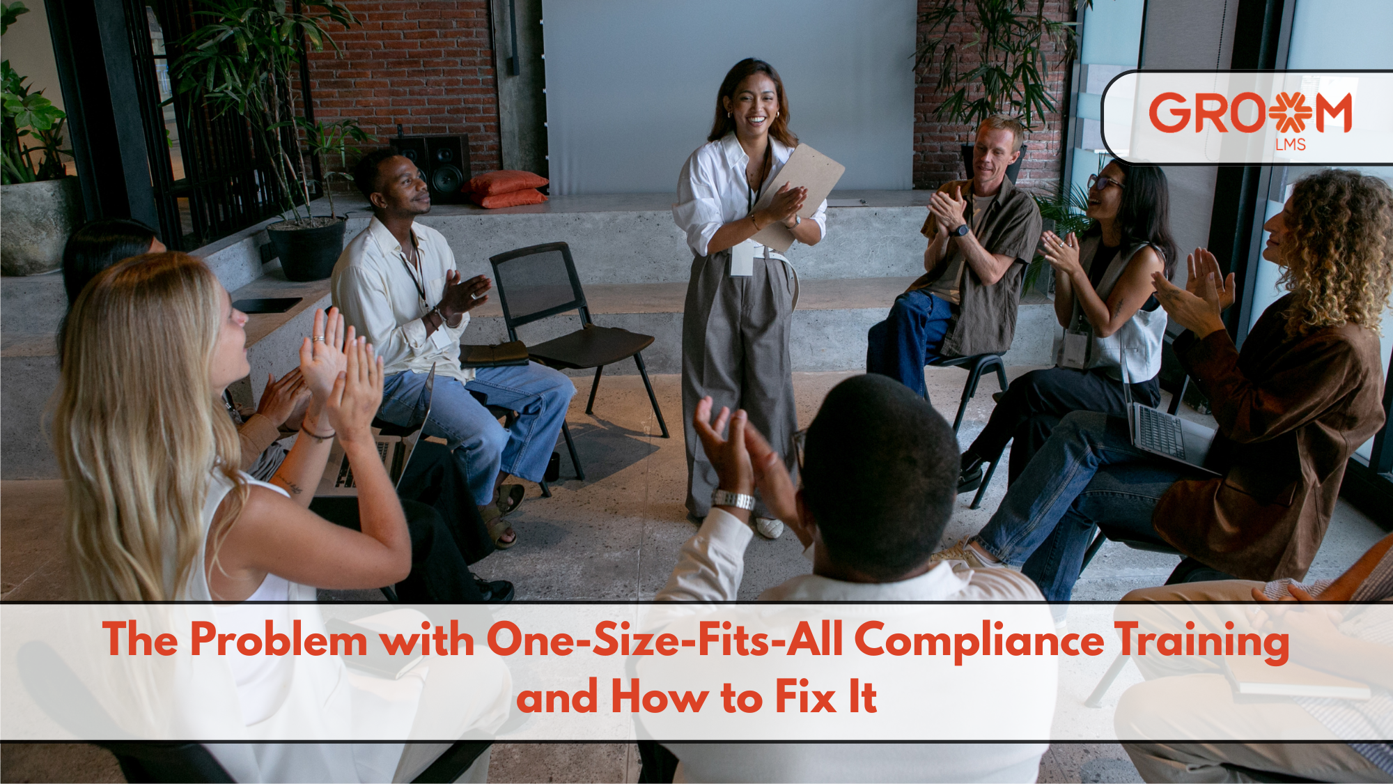 Team participating in a compliance training session.