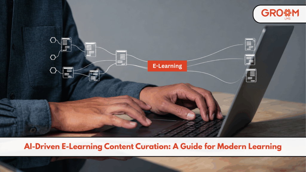 AI-driven e-learning content curation on a digital platform