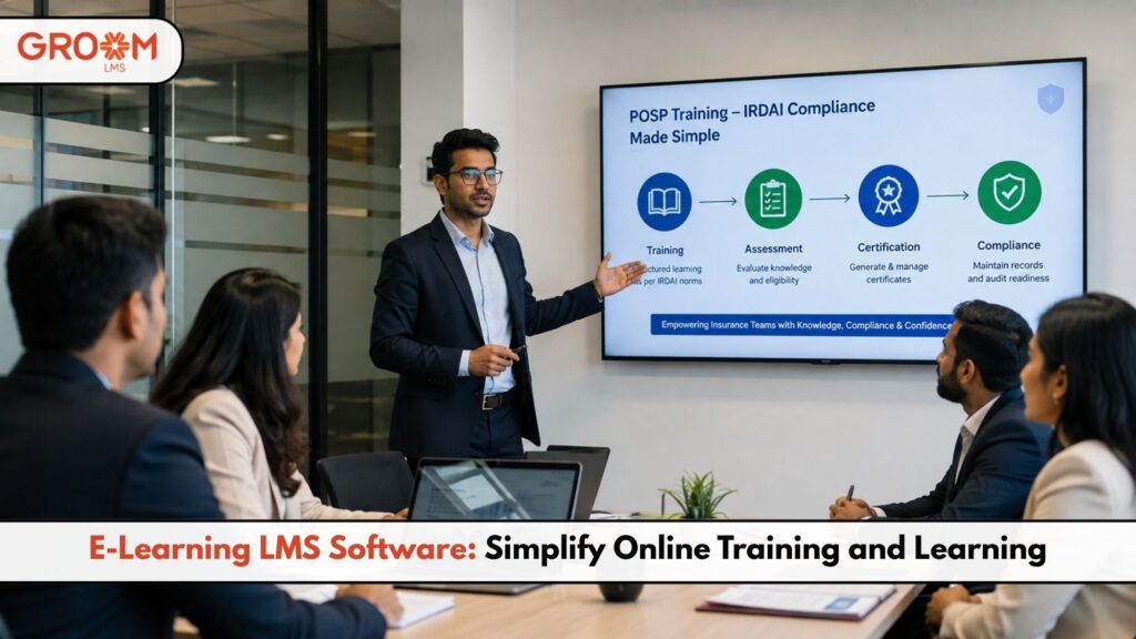 E-learning LMS software for online training management