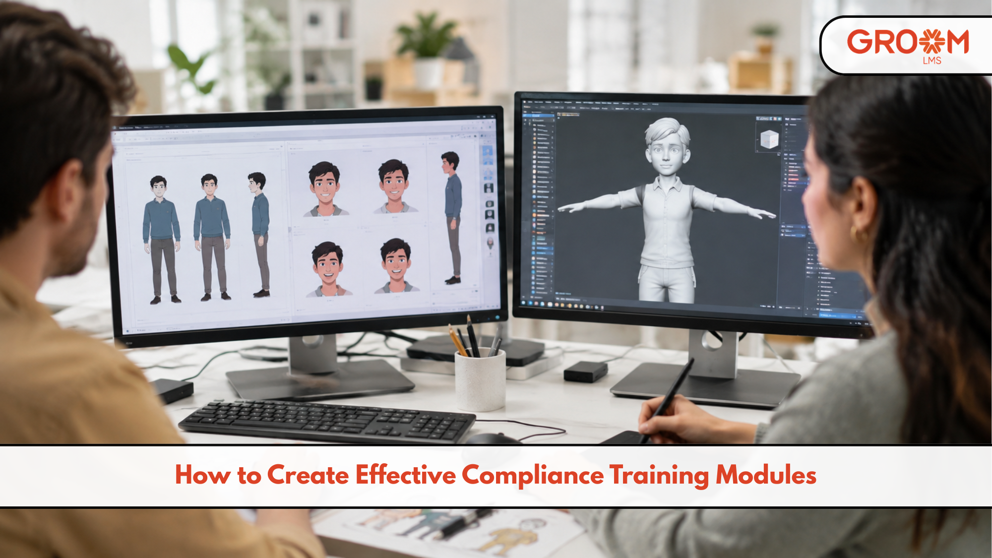 Compliance training module development using digital learning
