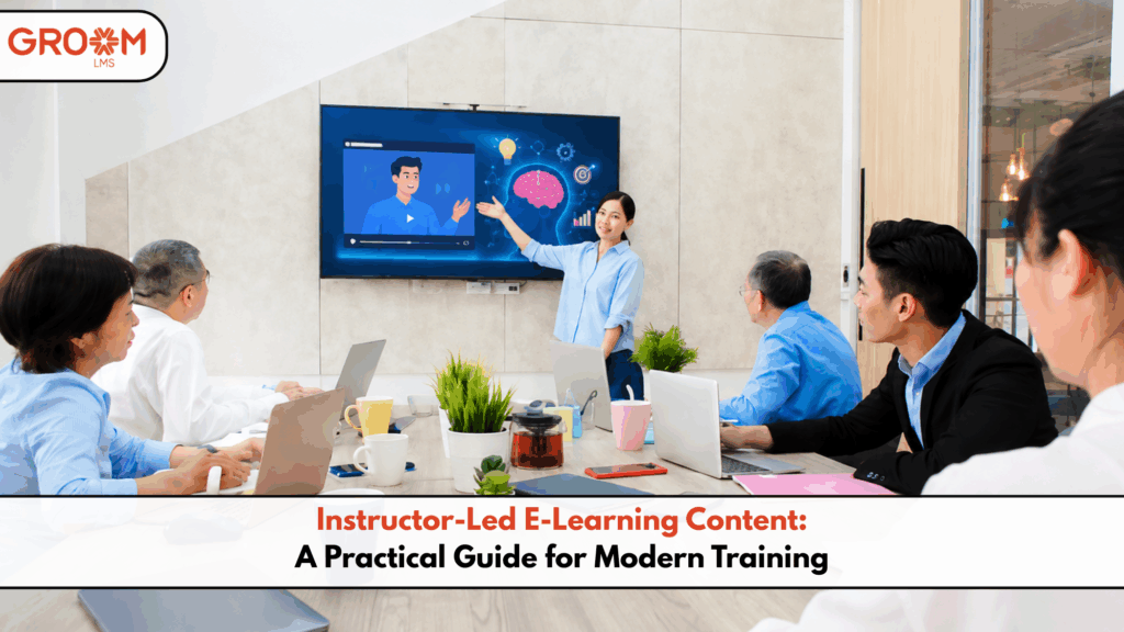 Instructor-led e-learning training on LMS