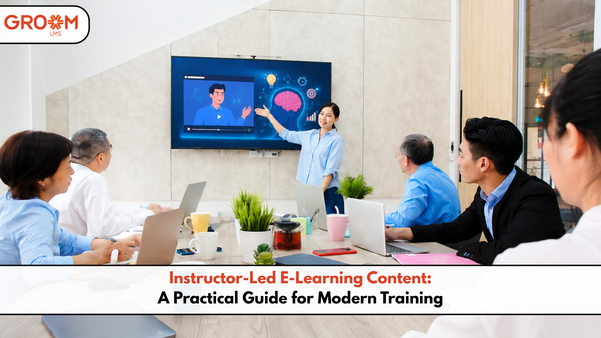 Instructor-led e-learning training on LMS